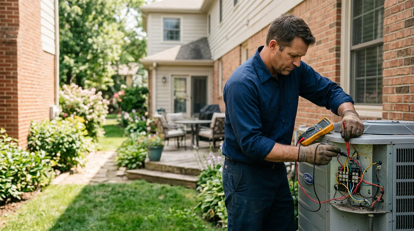HVAC technician working near Wakefield, RI